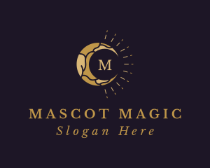 Magical Crescent Moon logo design