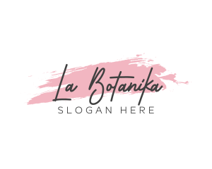 Glam Watercolor Style Logo
