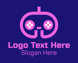 Outline - Pink Modern Game Console logo design