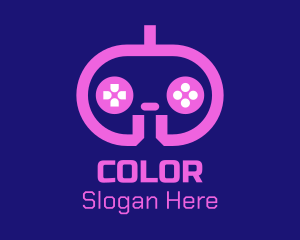 Pink Modern Game Console Logo