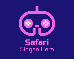 Arcade - Pink Modern Game Console logo design