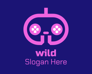 Gaming Equipment - Pink Modern Game Console logo design