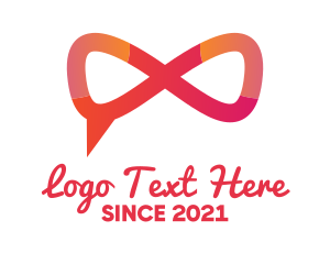Language - Infinity Tech Chat logo design