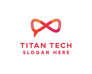 Infinity Tech Chat logo design