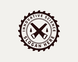 Sculpting - Forest Lumber Mill Badge logo design