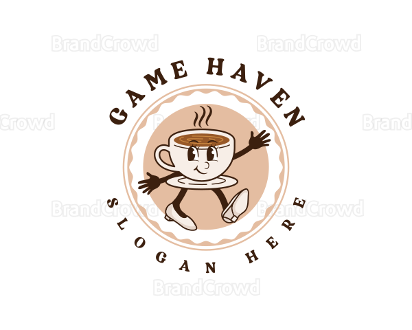 Cute Coffee Cafe Logo
