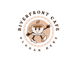 Cute Coffee Cafe logo design