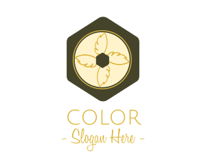 Golden - Luxurious Feather Lettermark logo design