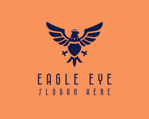 Eagle Wings Crest logo design