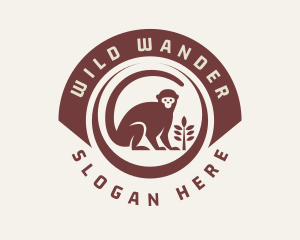 Wild Monkey Safari Badge logo design