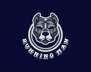 Dog - Pitbull Canine Gaming logo design