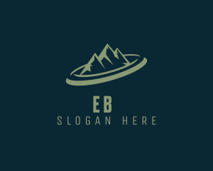 Natural - Mountain Sports Hiking logo design