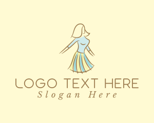Fashion Design - Fashionable Woman Clothing logo design