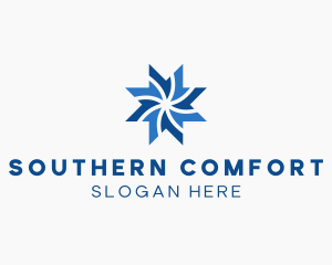 Star Cooling Air Conditioning  logo design