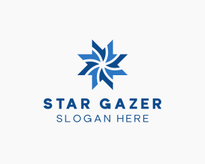 Star Cooling Air Conditioning  logo design