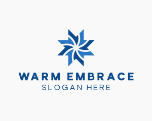 Star Cooling Air Conditioning  logo design