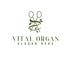 Organic Fashion Scissors logo design