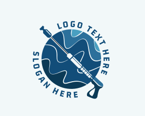 Home Cleaning - Pressure Washer Cleaning logo design