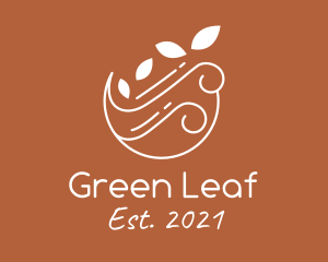 Autumn Breeze Leaf logo design