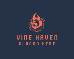 Fire Fish Cuisine logo design