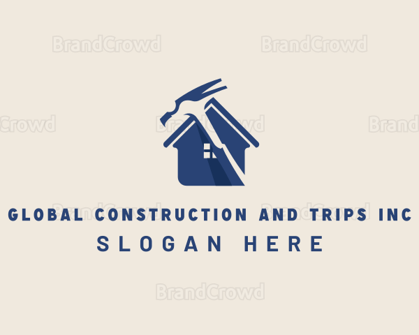 House Hammer Builder Construction Logo