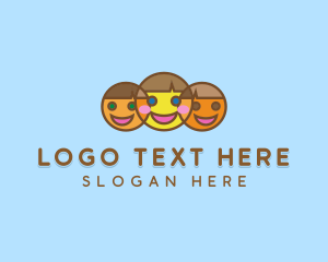 Character - Happy Children Organization logo design