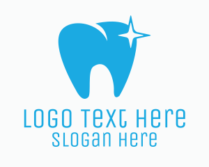 Shiny - Tooth Sparkle Dentistry logo design