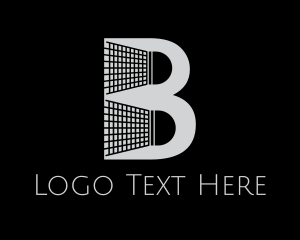 Text - Badminton Shuttlecock Letter B logo design