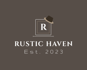 Rustic Fashion Hat logo design