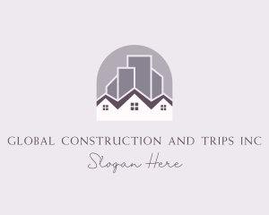 Skyscraper - City House Residence logo design