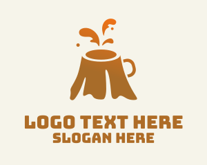 Orange Volcano Coffee Logo