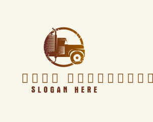 Rustic - Automotive Transportation Truck logo design