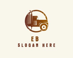 Vintage - Automotive Transportation Truck logo design