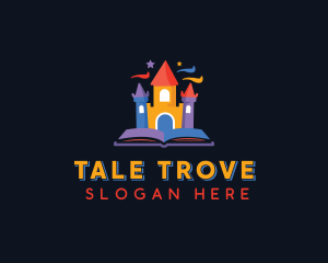 Storybook - Kindergarten Castle Book logo design