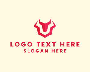 Bull Horns - Tech Red Bull logo design