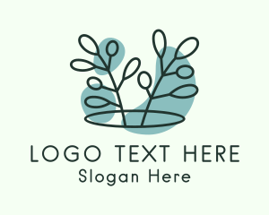 Produce - Spa Leaf Farm logo design