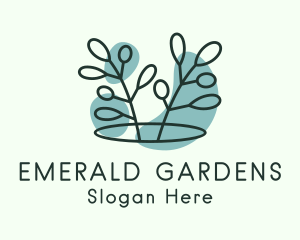 Spa Leaf Farm logo design