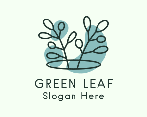 Spa Leaf Farm logo design