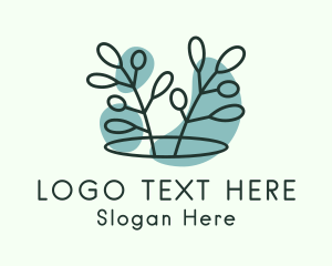 Plantation - Spa Leaf Farm logo design