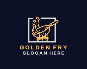 Fry - Pan Fry Flame Restaurant logo design