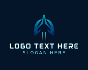 Freight - Jet Plane Logistics logo design