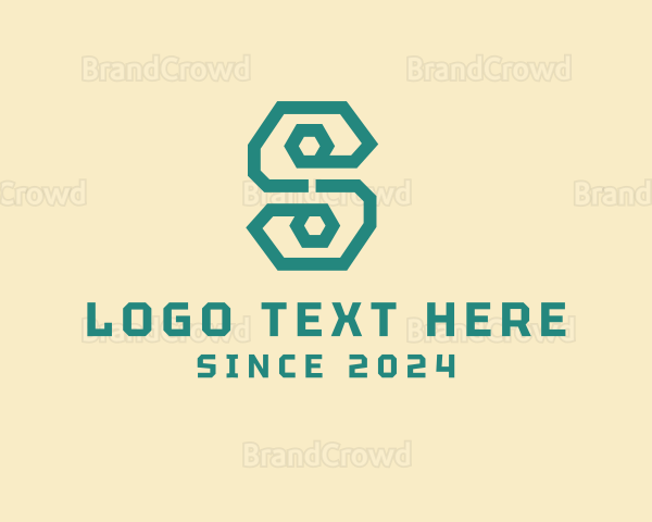 Digital Letter S Line Business Logo