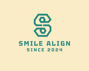 Digital Letter S Line Business logo design