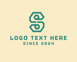 Tech - Digital Letter S Line Business logo design