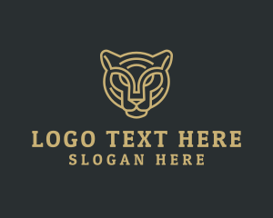 Orange Eye - Safari Tiger Animal logo design