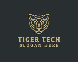 Safari Tiger Animal logo design