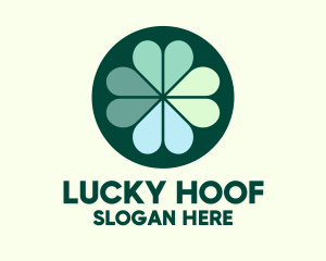 Green Clover Leaves logo design