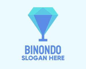 Diamond Cocktail Glass Logo
