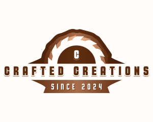 Saw Blade Woodwork logo design