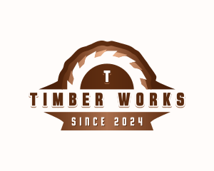 Saw Blade Woodwork logo design